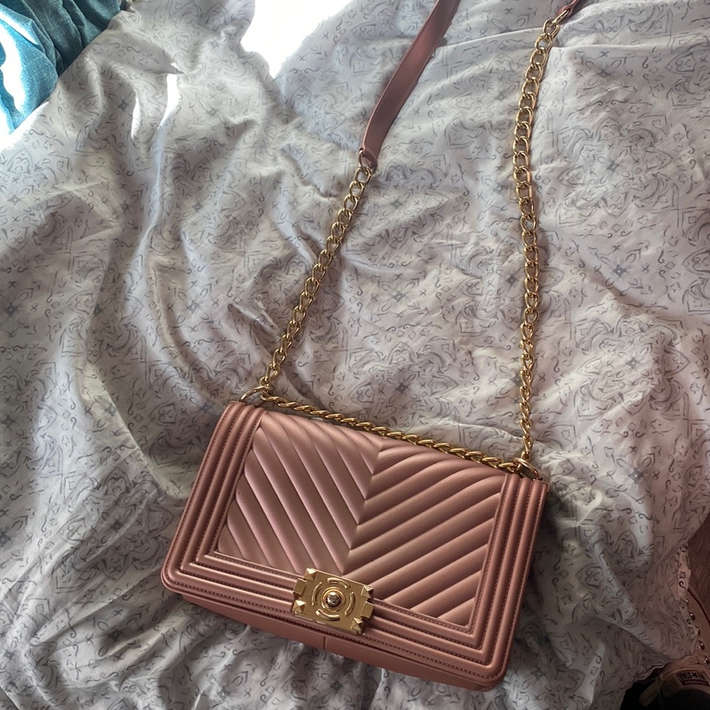 Pink jelly crossbody